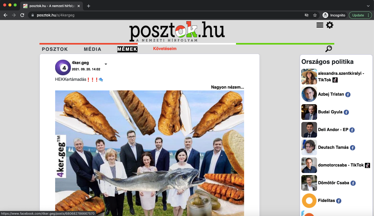 Posztok.hu – A nemzeti hírfolyam. Forrás: posztok.hu